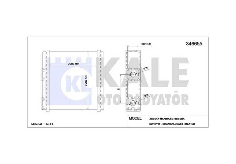 Kalori̇fer Radyatörü Brazi̇ng Primera Sunny Otom Mek Mi̇cra 92-02