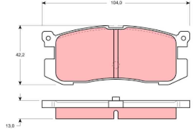 Fren Balata Arka Mazda 626 Iii Gd 1.8I 87-92 626
