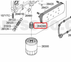 Yağ Fi̇ltre Bağlanti Di̇şli̇ Parçasi Starex H100 L300 L200