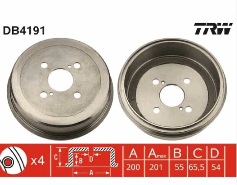 Kampana Arka Fren Corolla Ae92 Cari̇na 2 1987-1993