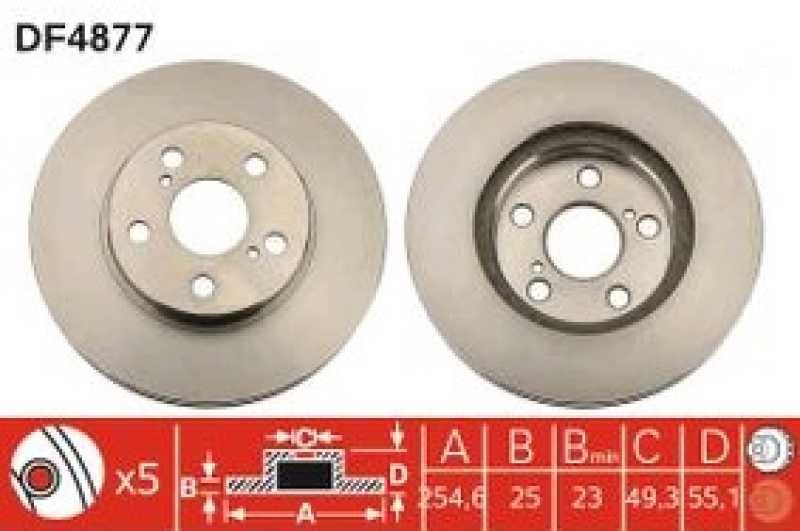 Fren Di̇ski̇ Ön Havali Toyota Cari̇na Corona 92-97    255Mm