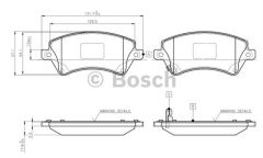 Ön Balata Corolla 1.4-1.6-1.4Vvti̇-1.6Vvti̇-1.8 Vvti̇ 02-07 1.4 D4D 04-07 2.0D4D 02-07