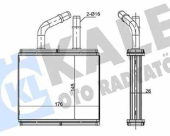 Kalori̇fer Radyatörü 323 90-98  Mx3 - 323 Fv - Cv