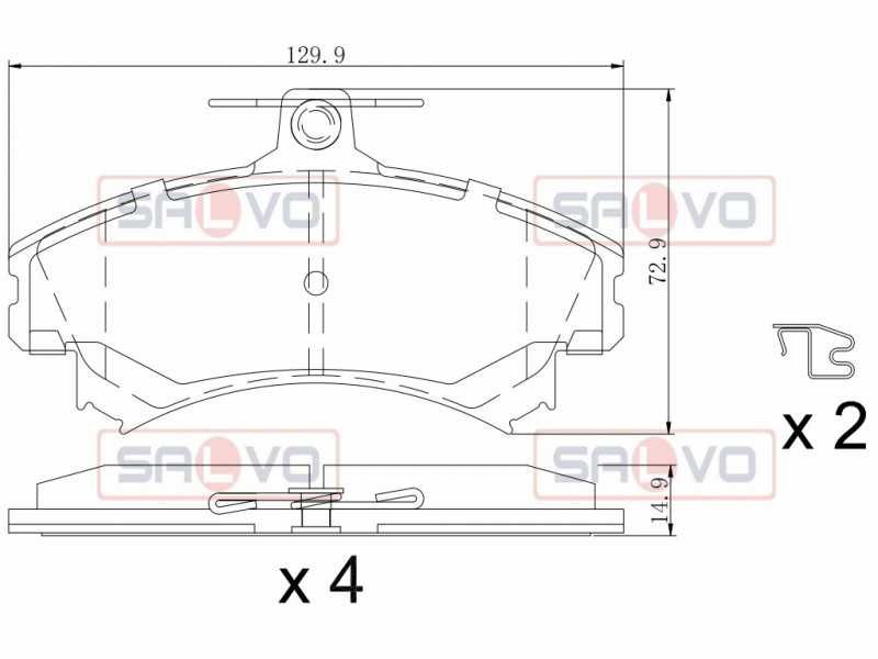 Mitsubishi Carisma Colt Smart Ön Fren Fren Balatasi 1.8 96-