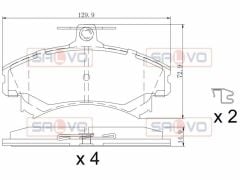 Mitsubishi Carisma Colt Smart Ön Fren Fren Balatasi 1.8 96-