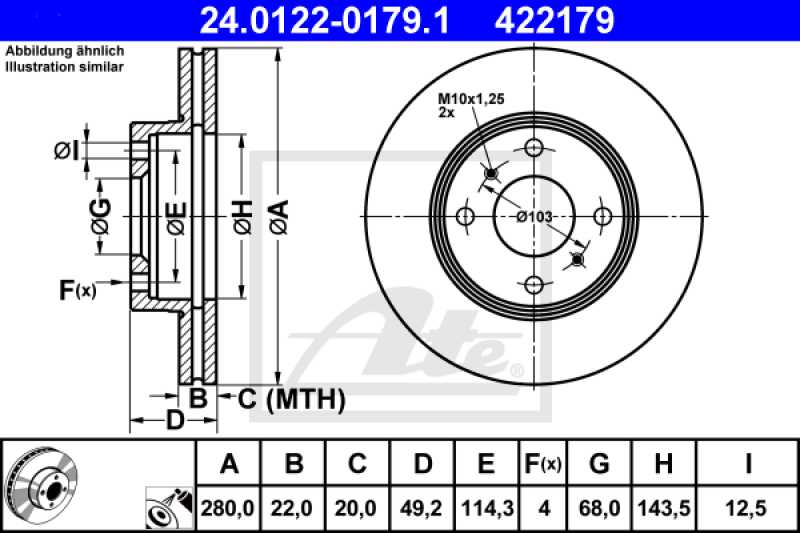 Ni̇ssan Pri̇mera 96-02 P11 Ön Havali Di̇sk 280 Mm  Almera 00-08 - 200 Sx (S13)