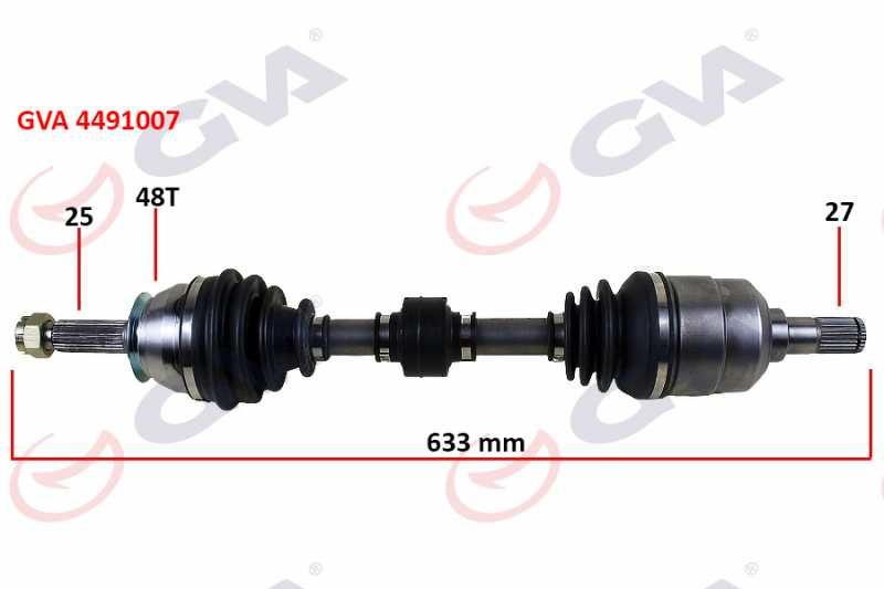 Komple Aks Sol Accent Era 06> 1.5 Crdi̇ Abs’li̇ (48Di̇ş) (633Mm) Di̇zel