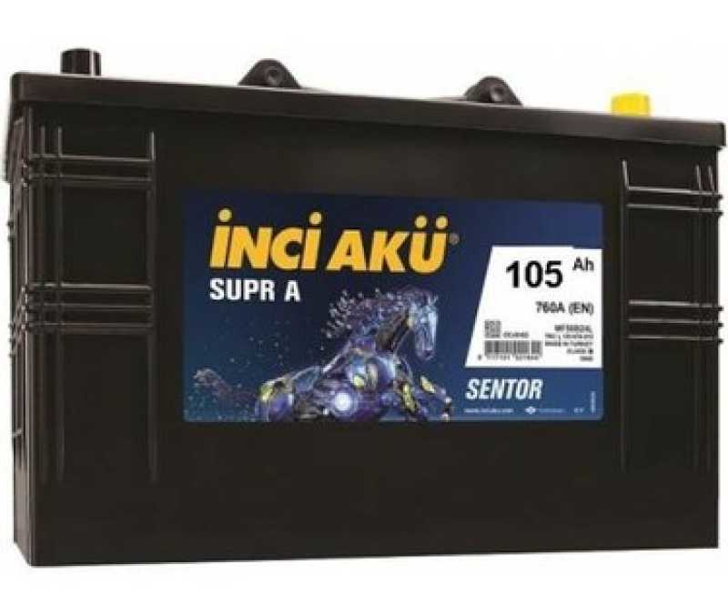 12V 105 Ah  Akü 760 En  Supr A  Sentor  İnci̇