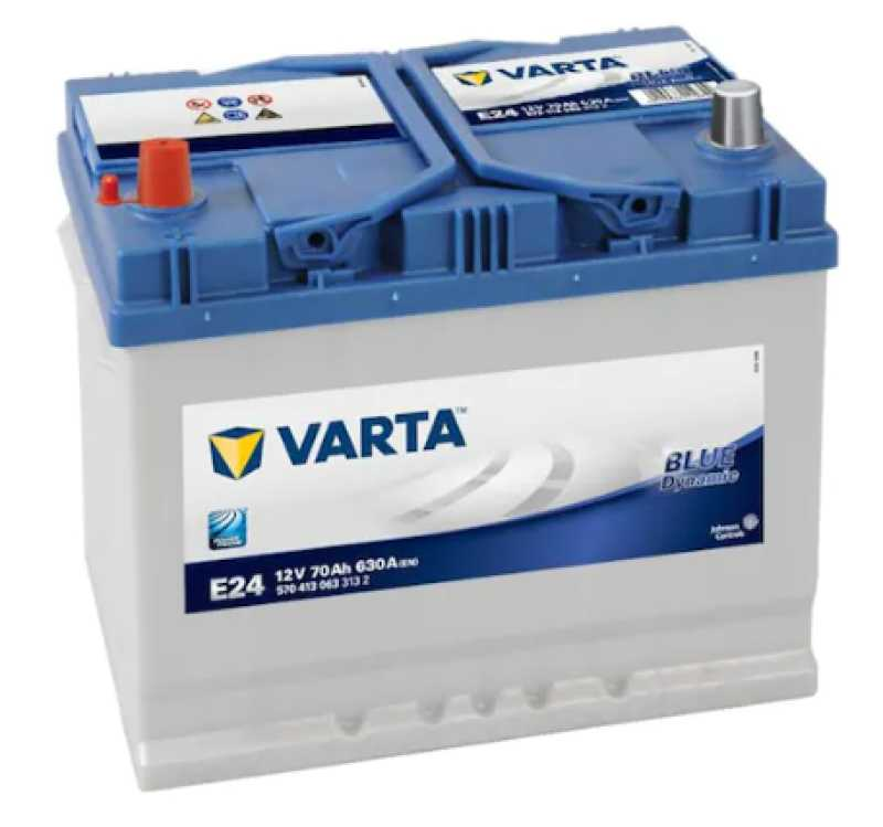 E24 Varta Aku 12V70Ah Blue Dynami̇c Ters Kutup
