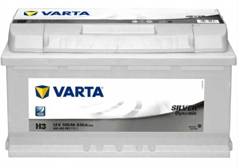 H3 Varta Akü 12V100Ah Si̇lver Dynami̇c Basik Ti̇p