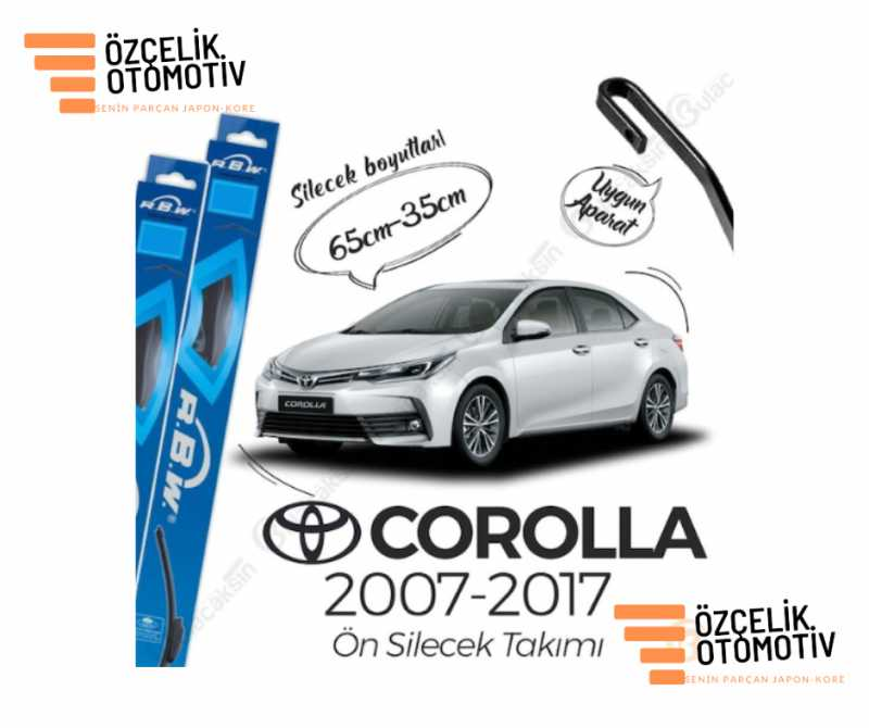 Toyota Corolla Si̇lecek Si̇lgi̇ Süpürge Takimi 2007-2017