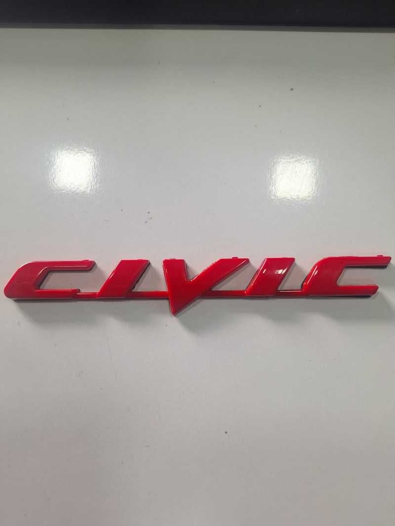 Civic Yazisi Kirmizi Arka Bagaj Honda Civic 07-12
