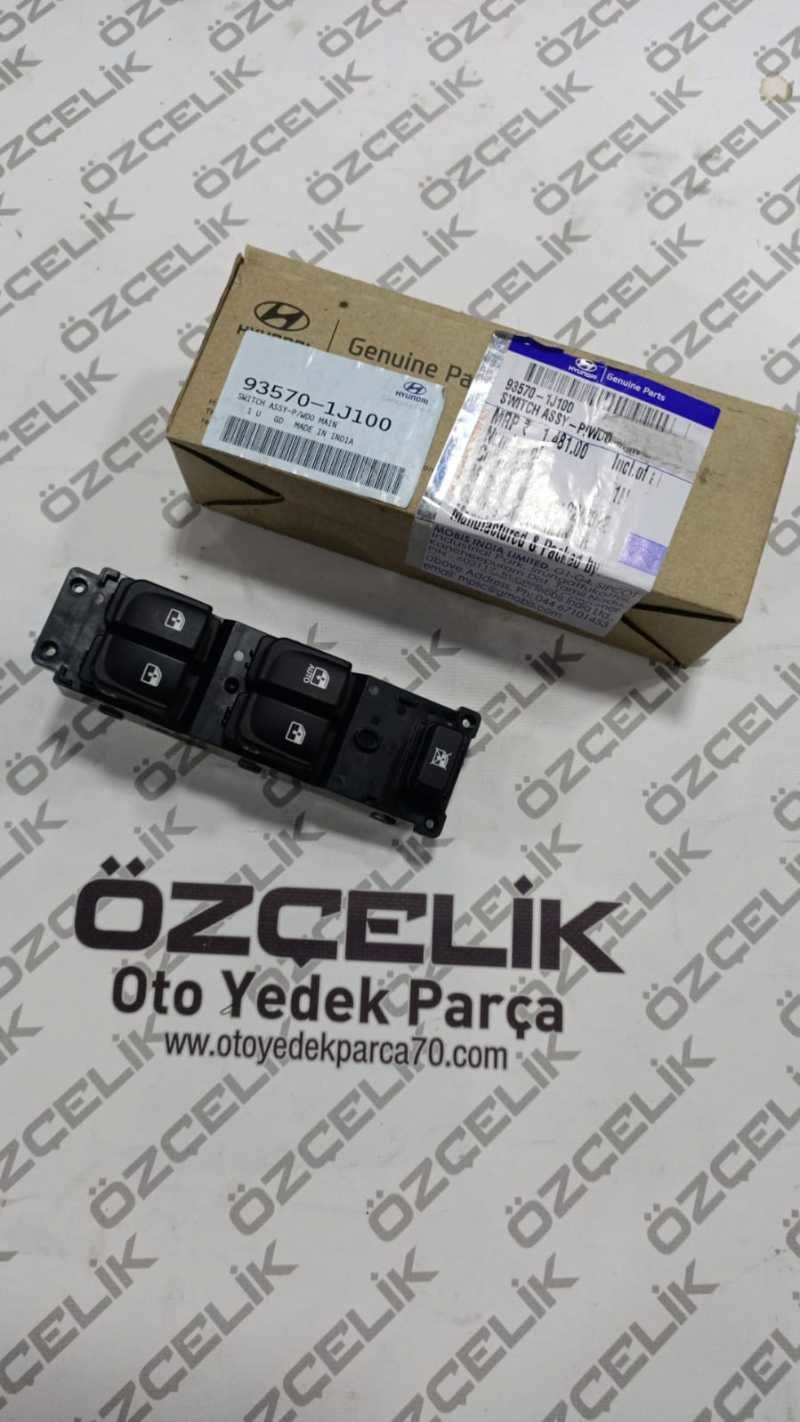 Cam Düğmesi̇ Ön Sol Dörtlü Hyundai̇ İ20  08-14 935701J100