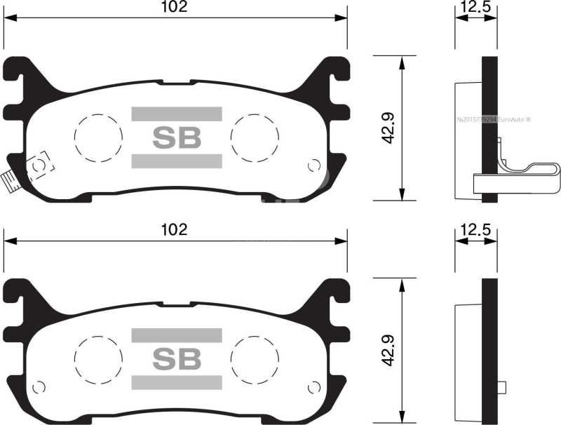 Balata Arka Disk Mazda 323 Lantis 95-98 Mx-5 98-02