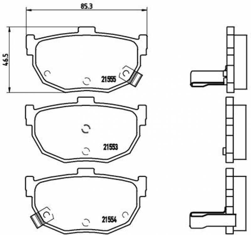 Arka Fren Balata Cerato 05-12 Elantra 96-06 Primera P10 90-96 Maxima 88-94