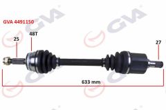 Komple Aks Sol Getz 1.5 Crdi̇ 03-09 Abs’li̇ 48Di̇ş 633Mm