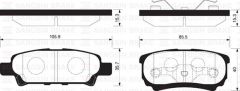 Balata Arka Disk Mitsubishi Lancer Outlander 03
