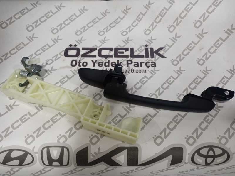 Hyundai̇ Accent Era Kapi Diş Açma Kolu Arka Sol Mat Si̇yah Braketli̇