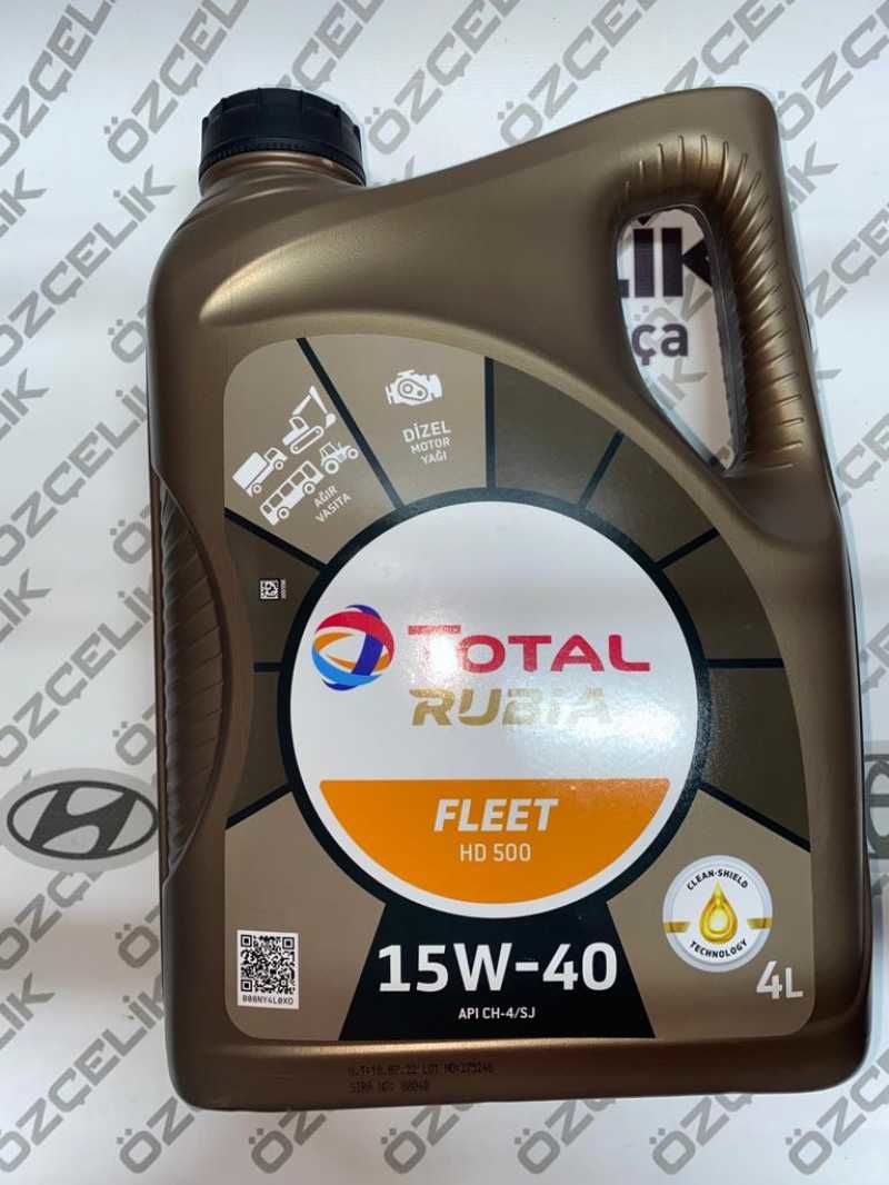 Rubia Fleet Hd 500 15W40 3B4L Tot Tr Bi̇don Motor Yagı 4Li̇tre