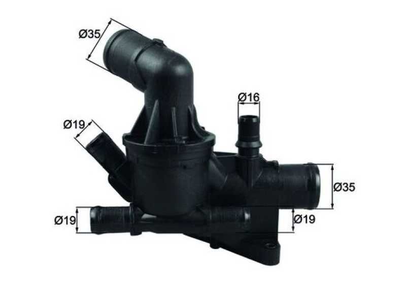 Termostat Qashqai̇-Xtrai̇l. 1.6 Di̇zel R9M 80C