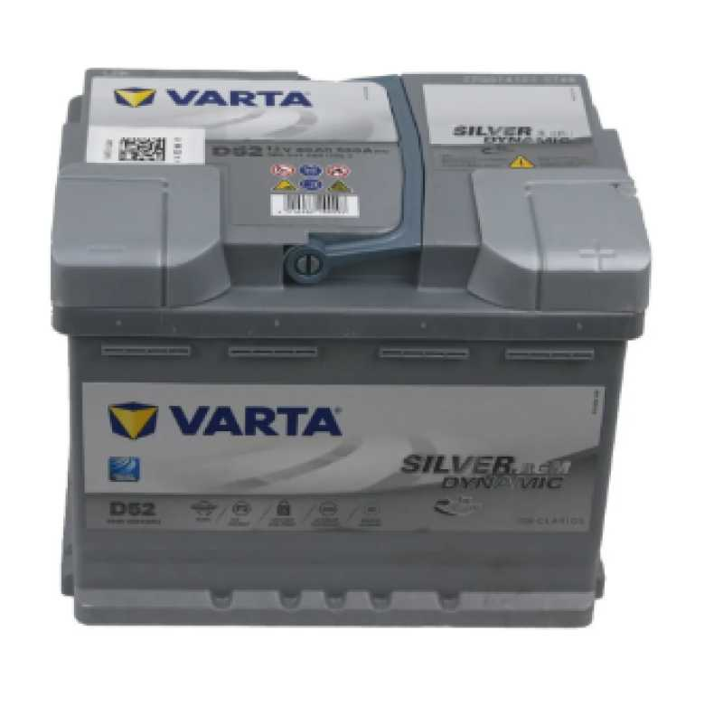 A8 Varta Akü 12V60Ah Si̇lver Dynami̇c Agm D52 Start Stop